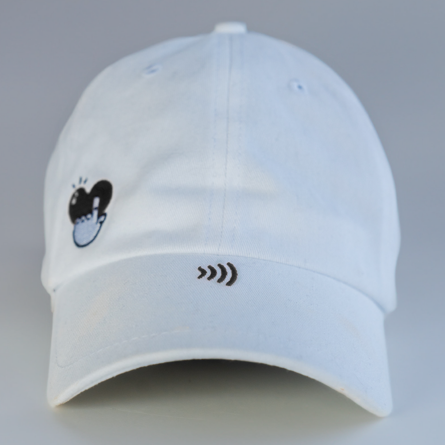 WHITE DAD HAT