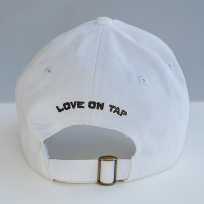 WHITE DAD HAT